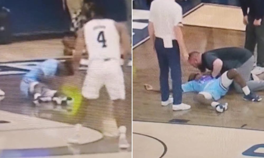 VIDEO: College Basketball Player Suddenly Collapses During Game
