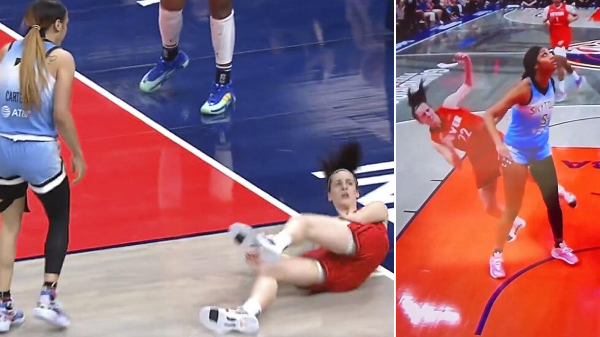 WATCH: Caitlin Clark Pummeled by Chicago Players During Game